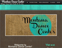 Tablet Screenshot of montanadancecenter.com